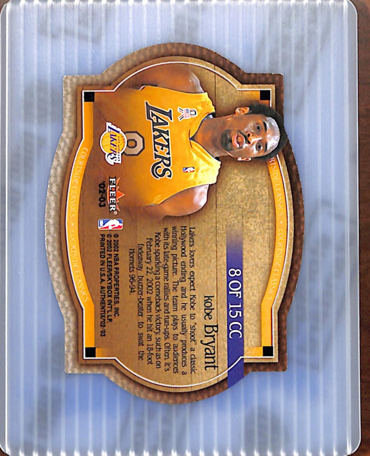 2002-03 Fleer Authentix #8 CC Kobe Bryant Lakers NMT CS26018704