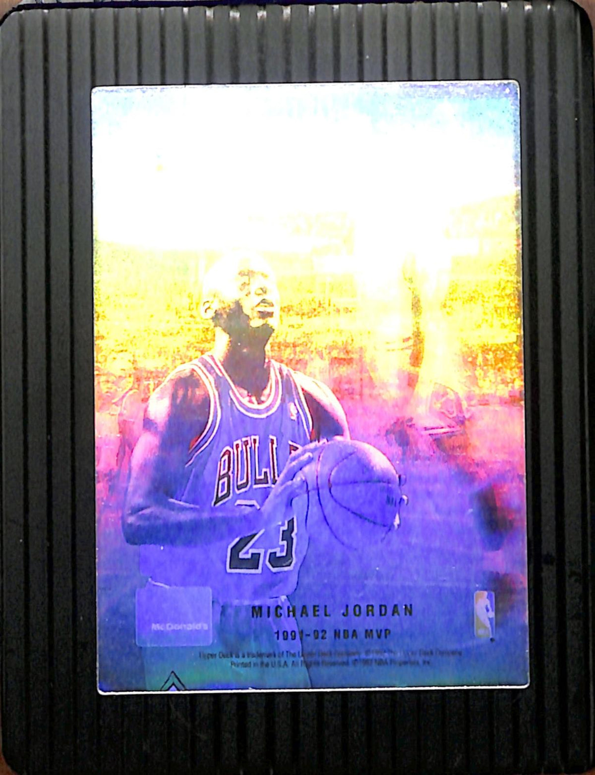 1992 UD MCDONALD'S HOLOGRAM MICHAEL JORDAN EX CS26018706