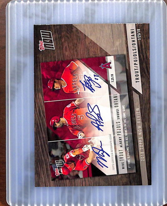 2019 Topps #TN-9 Mike Trout / Albert Pujols / Shohei Ohtani EXMT CS26018712