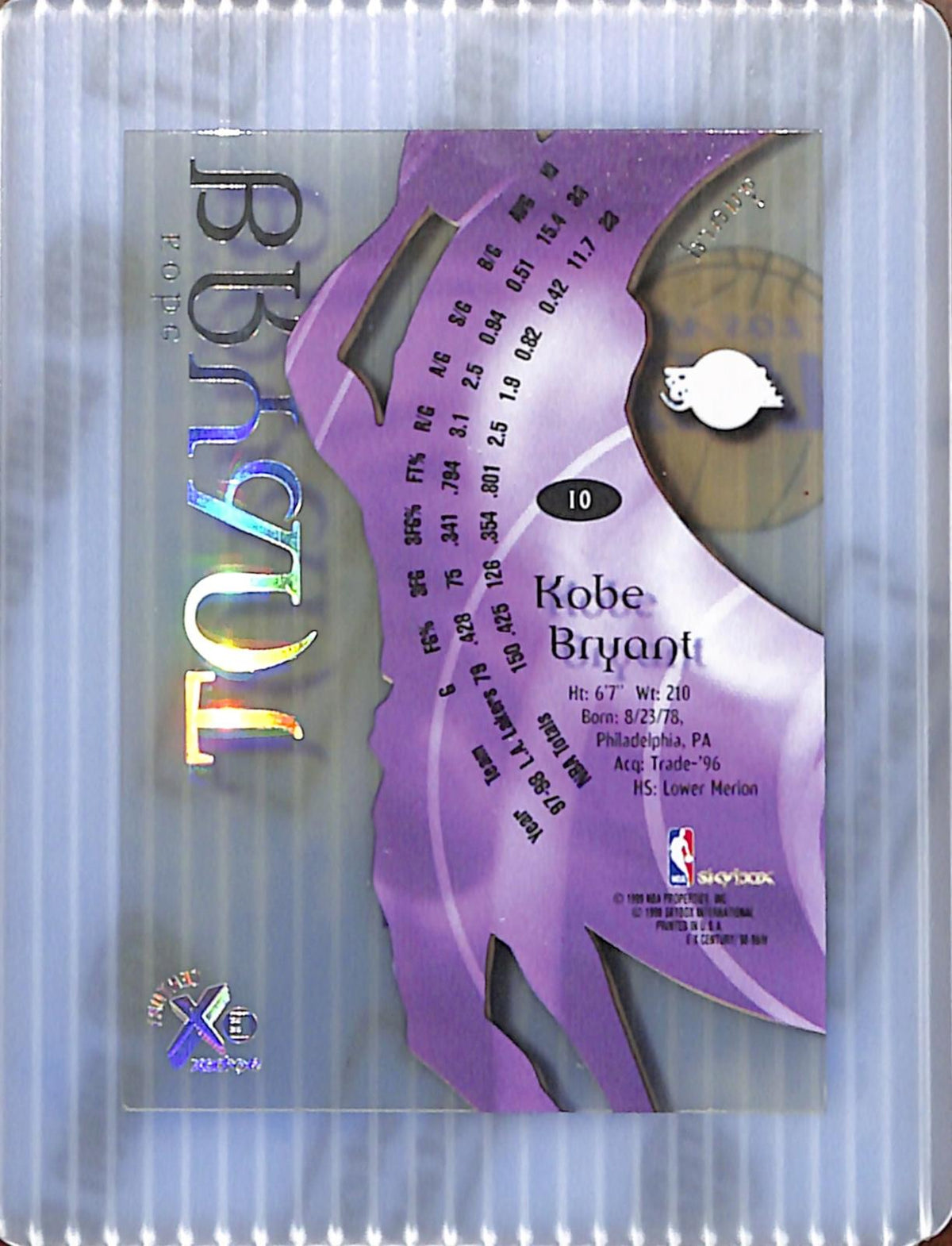 1998-99 SkyBox E-X Century #10 Kobe Bryant Lakers NMT CS26018713