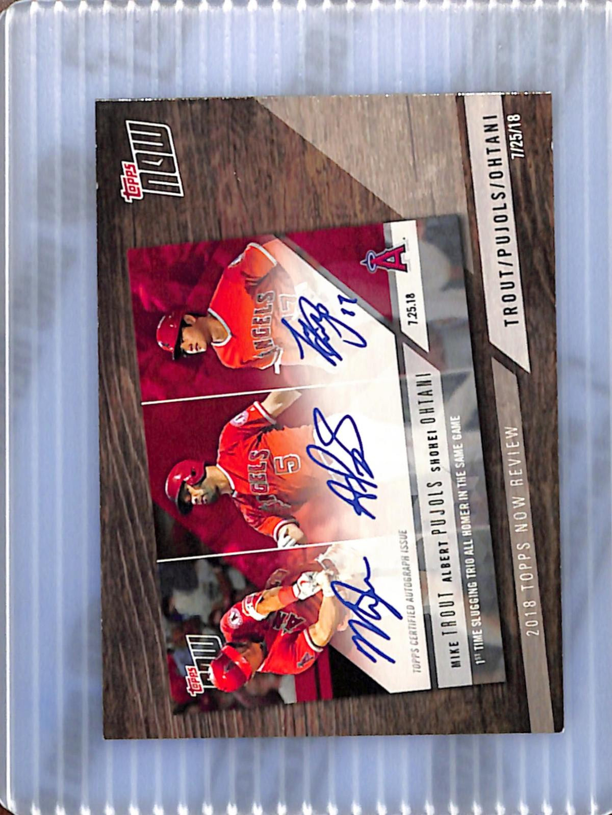2019 Topps #TN-9 Mike Trout / Albert Pujols / Shohei Ohtani NMT CS26018718