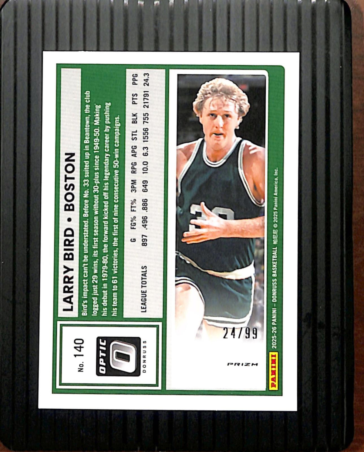 2025-26 Panini Donruss Optic Larry Bird #140 Red 24/99 Celtics NMT CS26018721