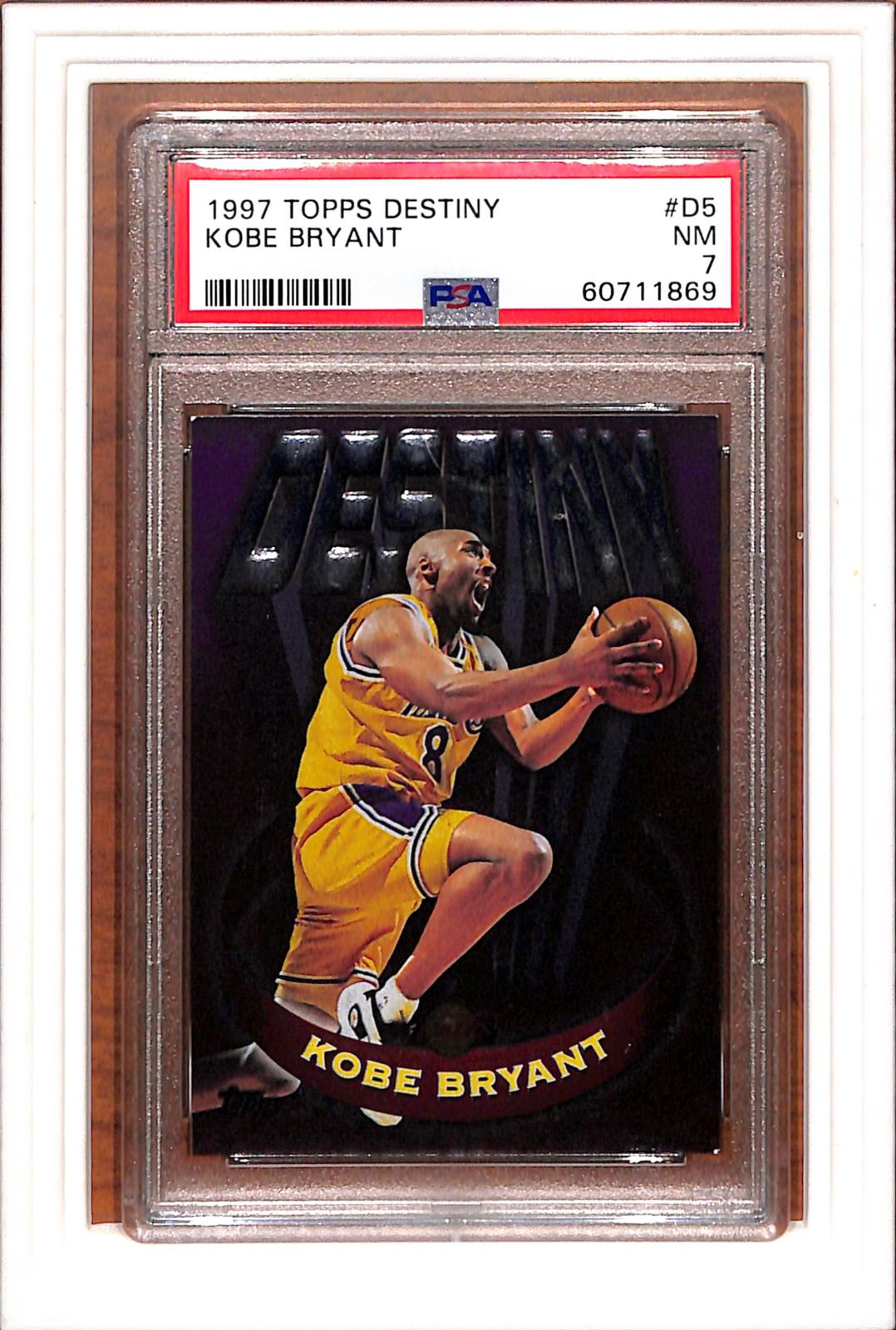 1997 Topps Destiny #D5 Kobe Bryant PSA 7 SN 60711869