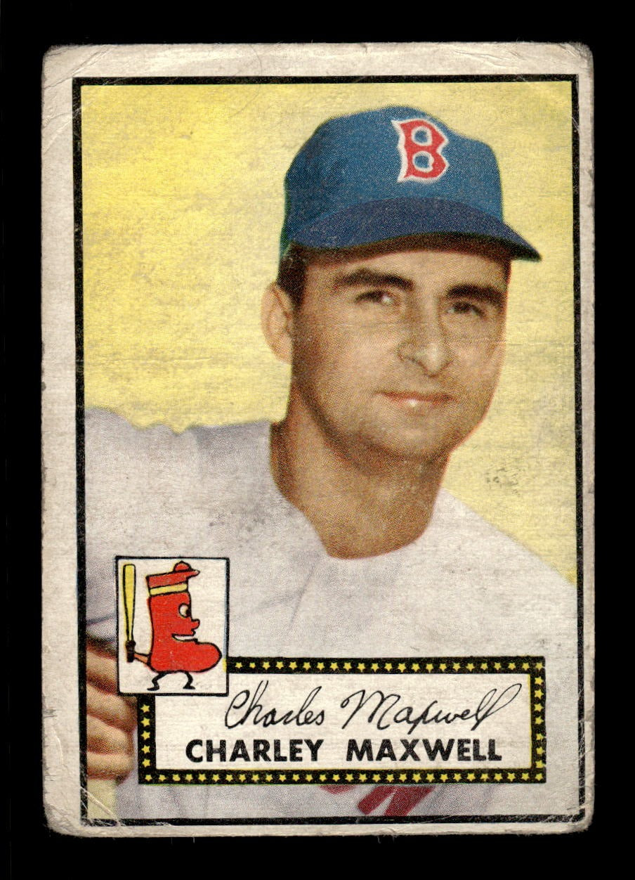 1952 Topps #180 Charley Maxwell Red Sox LOW GRADE CS26018737