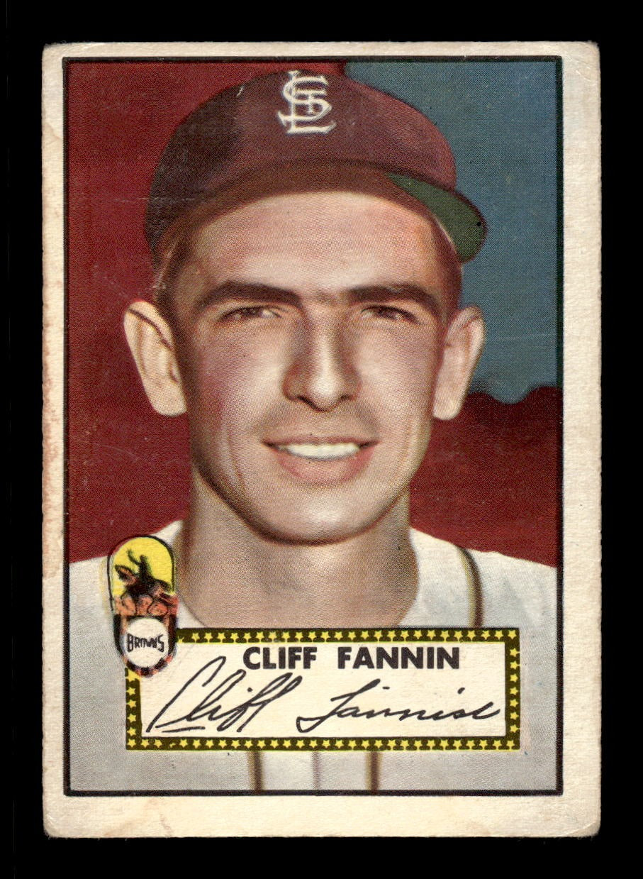 1952 Topps #285 Cliff Fannin Browns LOW GRADE CS26018745