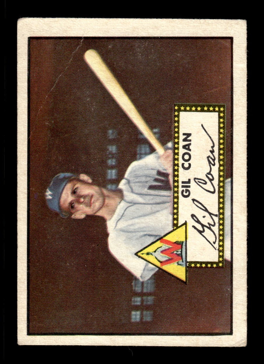 1952 Topps #291 Gil Coan Senators LOW GRADE CS26018749