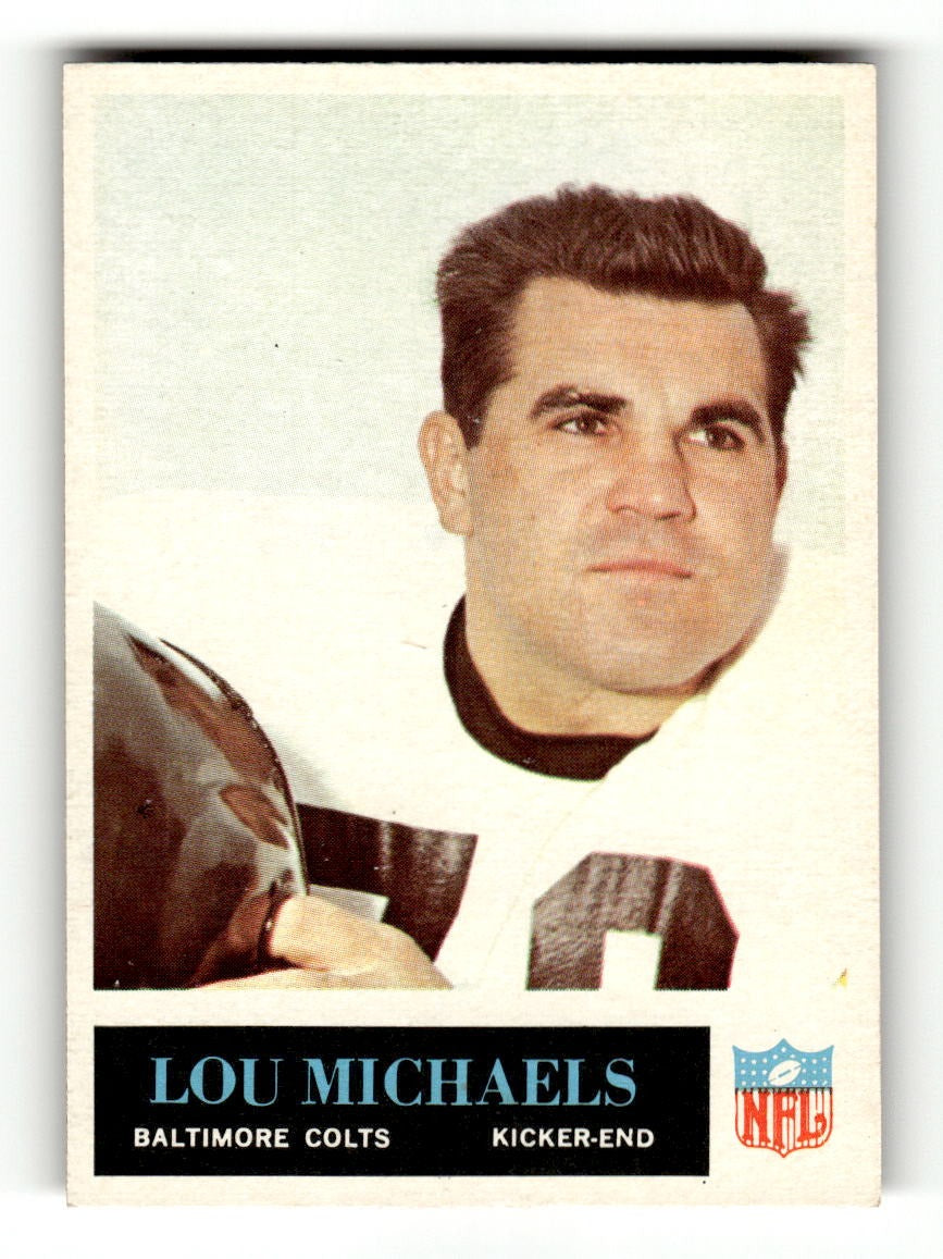 1965 Philadelphia #7 Lou Michaels Colts VGEX CS26018886