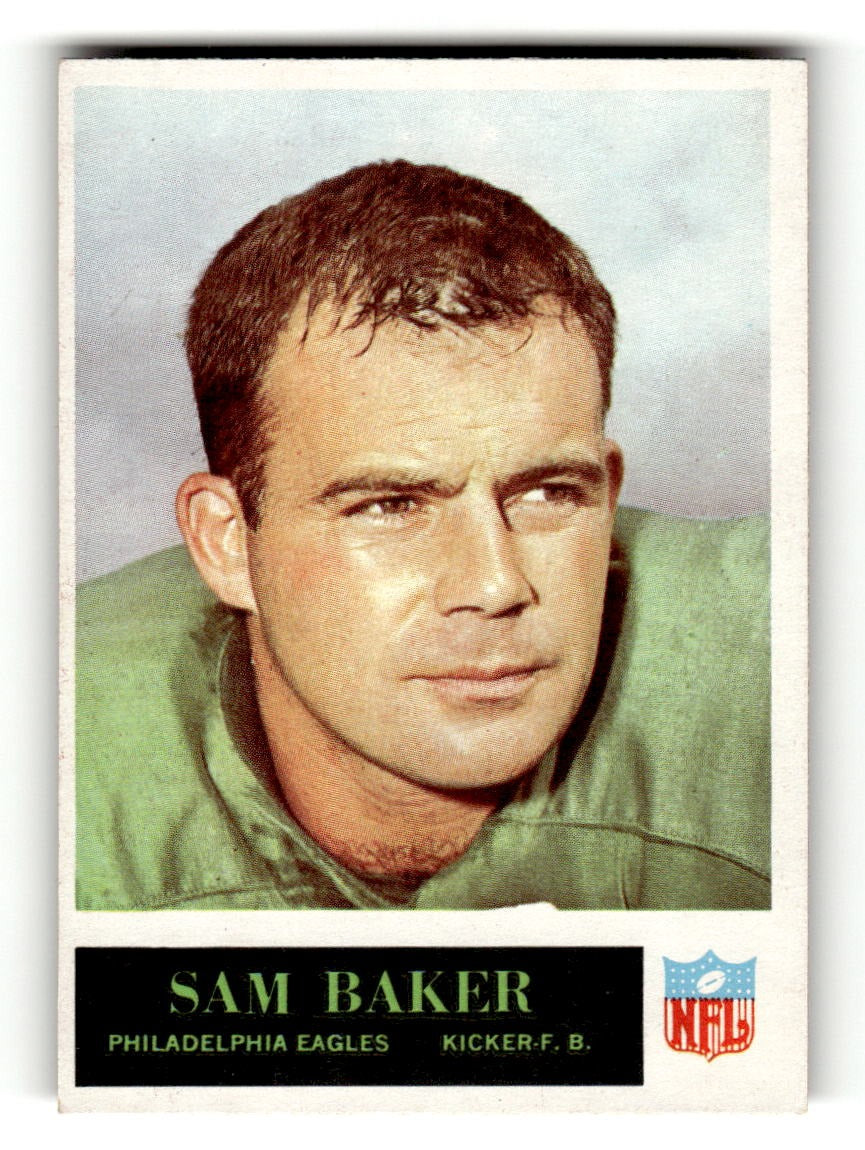 1965 Philadelphia #128 Sam Baker Eagles VGEX CS26018903