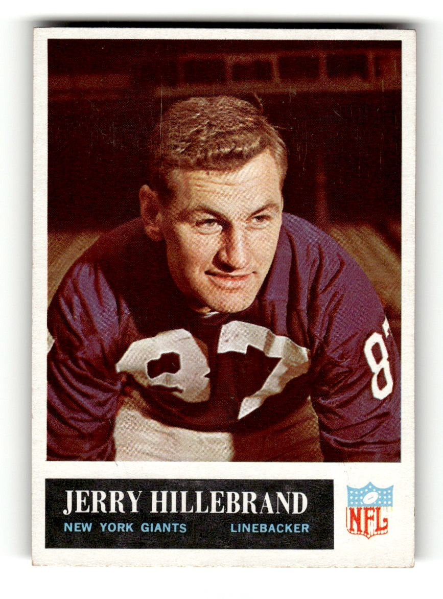 1965 Philadelphia #117 Jerry Hillebrand Giants VGEX CS26018904