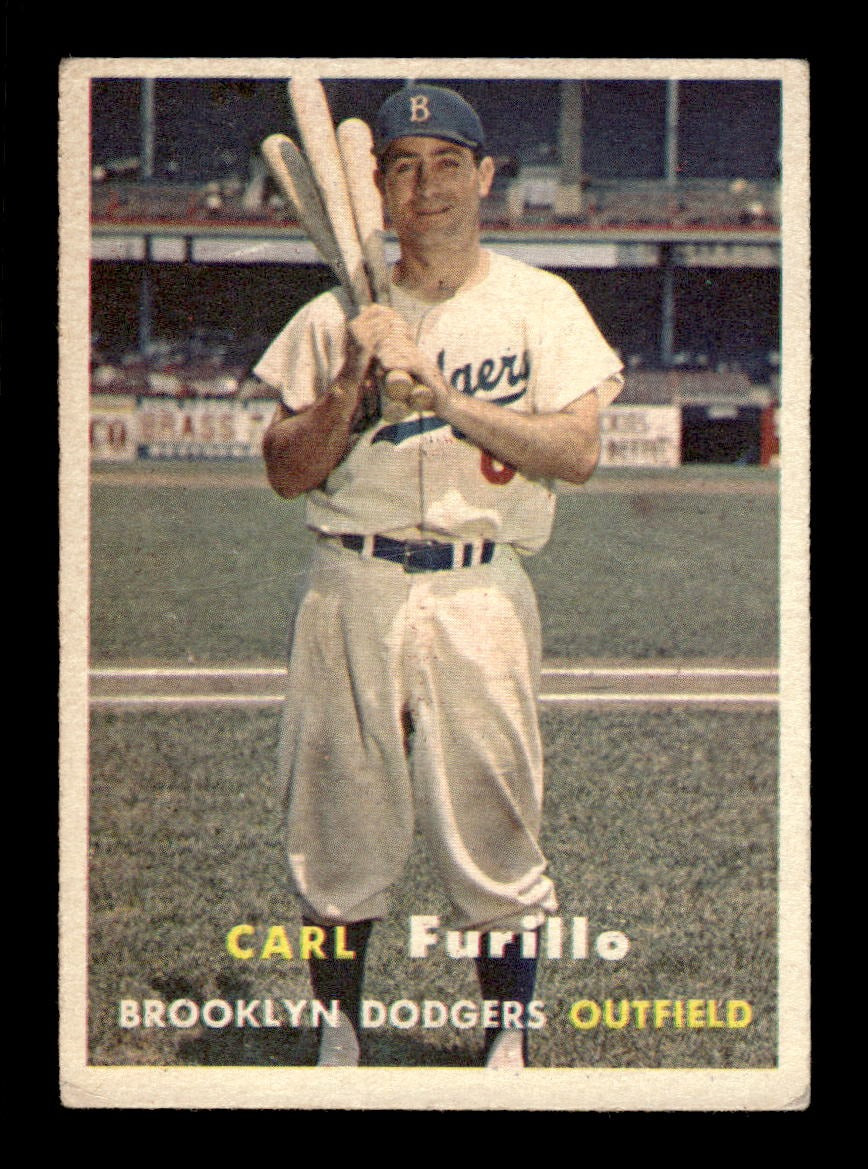 1957 Topps #45 Carl Furillo Dodgers VGEX CS26018912
