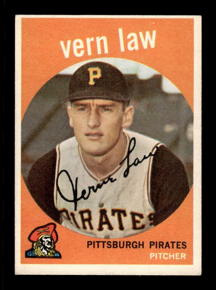 1959 Topps #12 Vern Law Pirates VGEX CS26018913