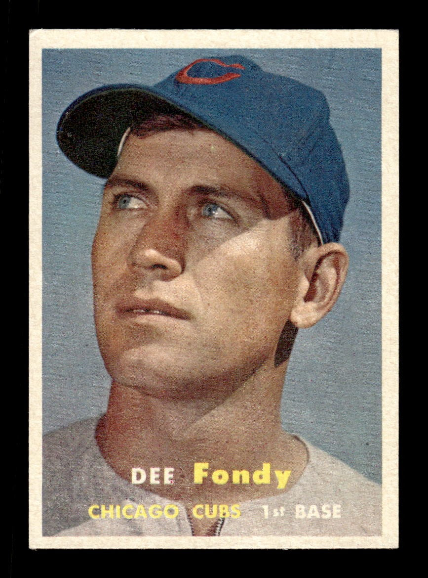 1957 Topps #42 Dee Fondy Cubs VGEX CS26018926