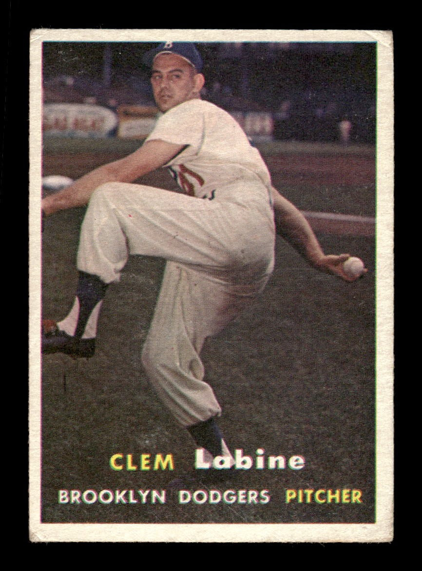 1957 Topps #53 Clem Labine Dodgers VGEX CS26018940