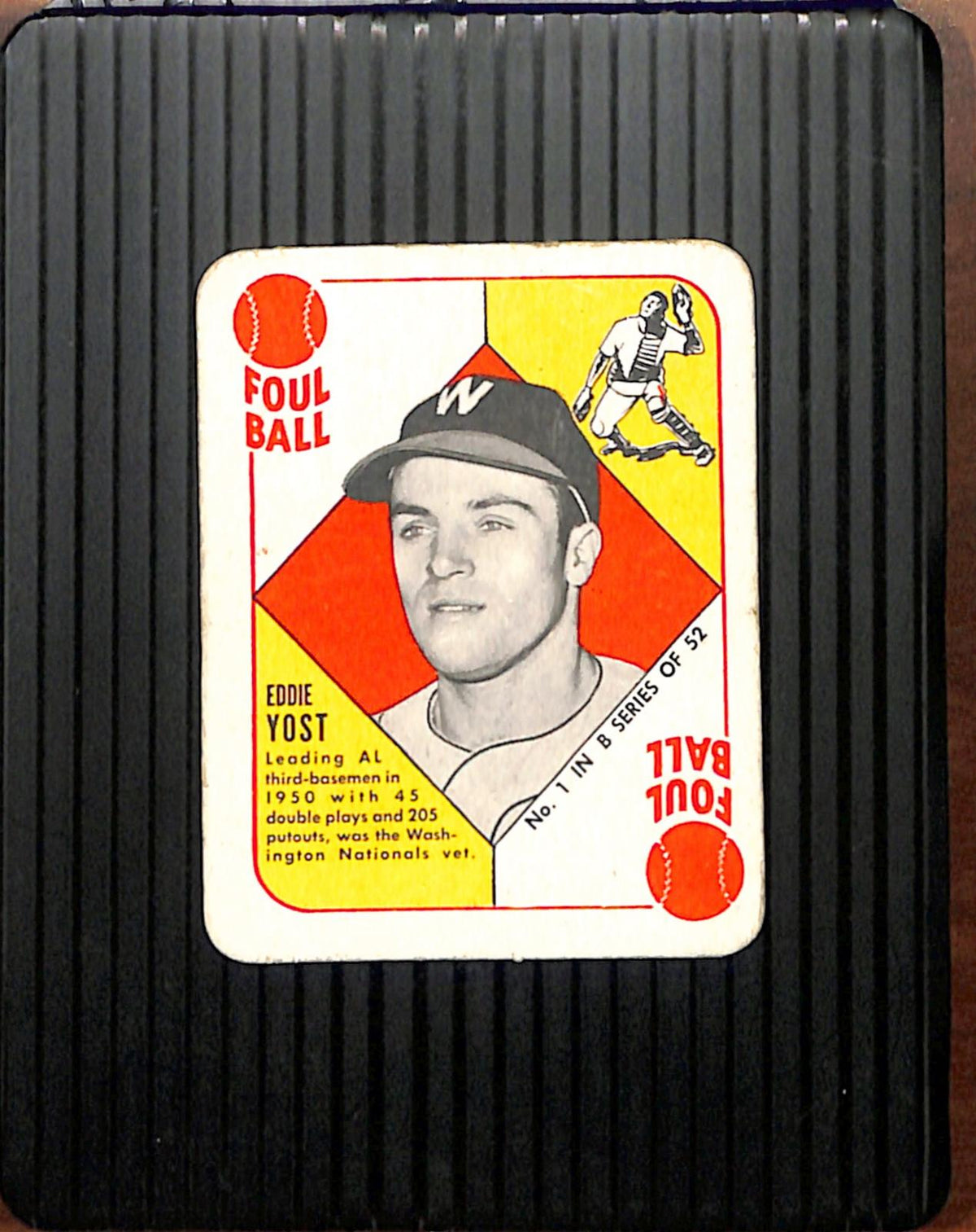 1951 Topps Blue Backs #1 Eddie Yost Senators VGEX CS26018945