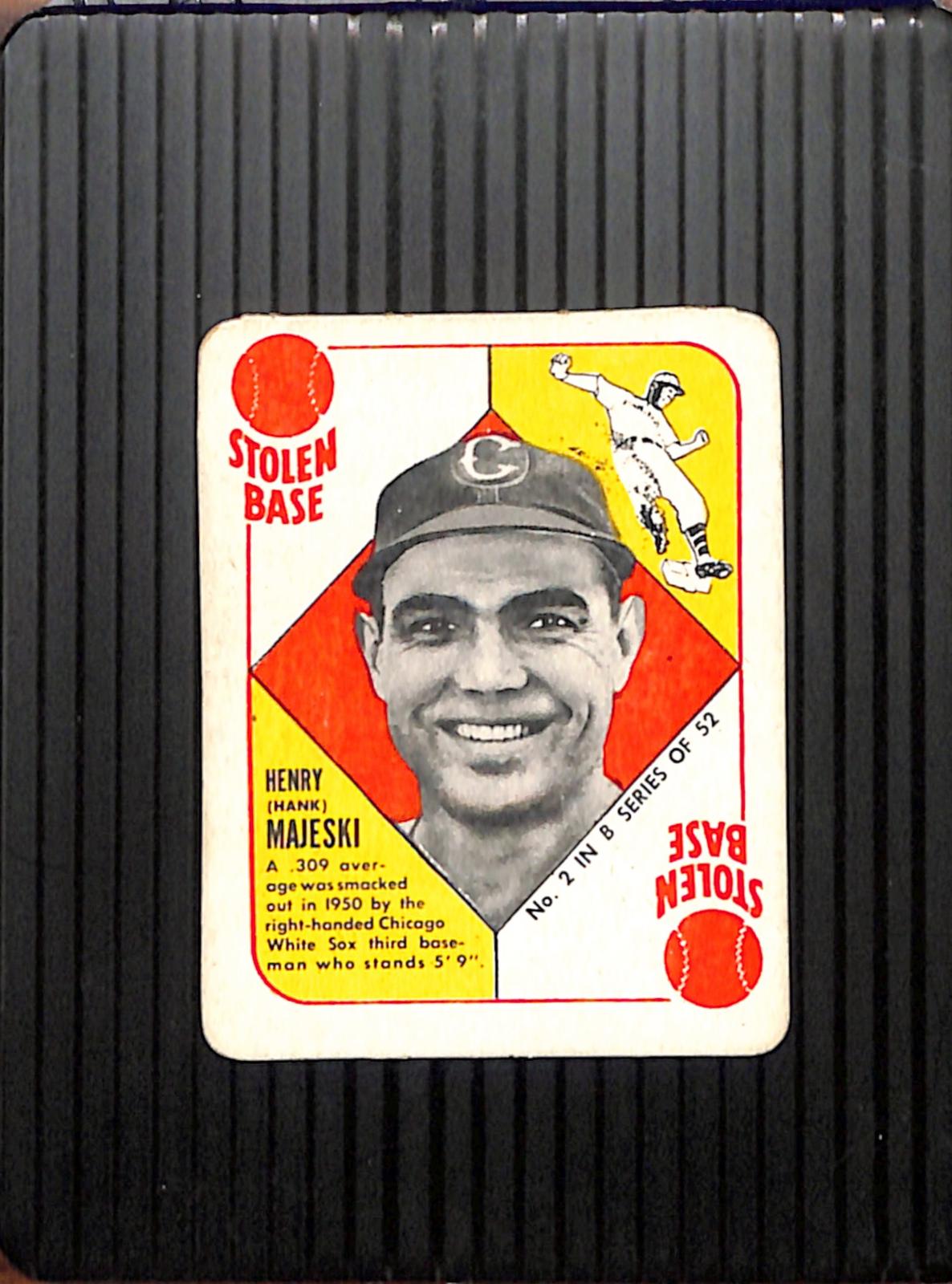 1951 Topps Blue Backs #2 Hank Majeski White Sox EX CS26018946