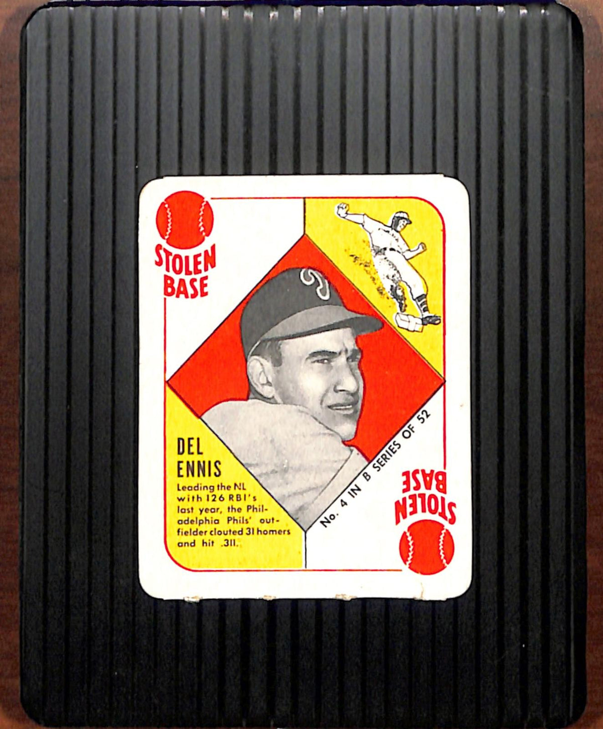 1951 Topps Blue Backs #4 Del Ennis Phillies VG CS26018948