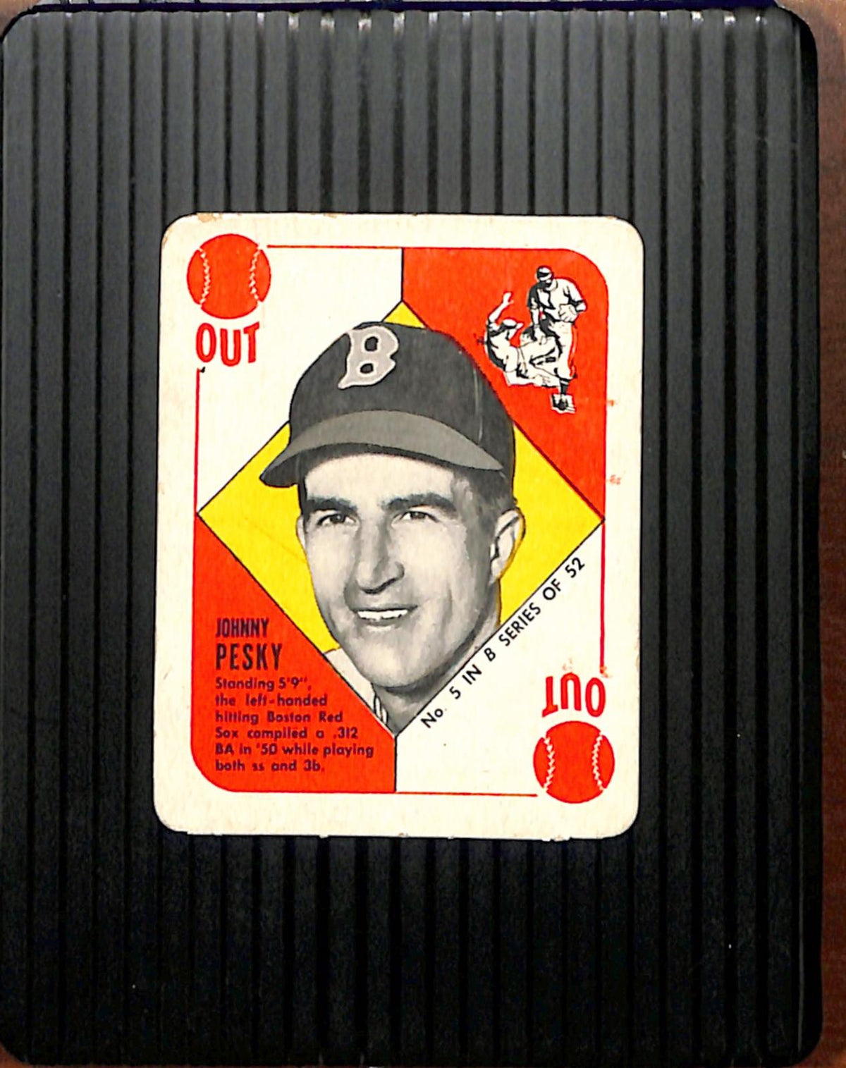 1951 Topps Blue Backs #5 Johnny Pesky Red Sox VG CS26018949