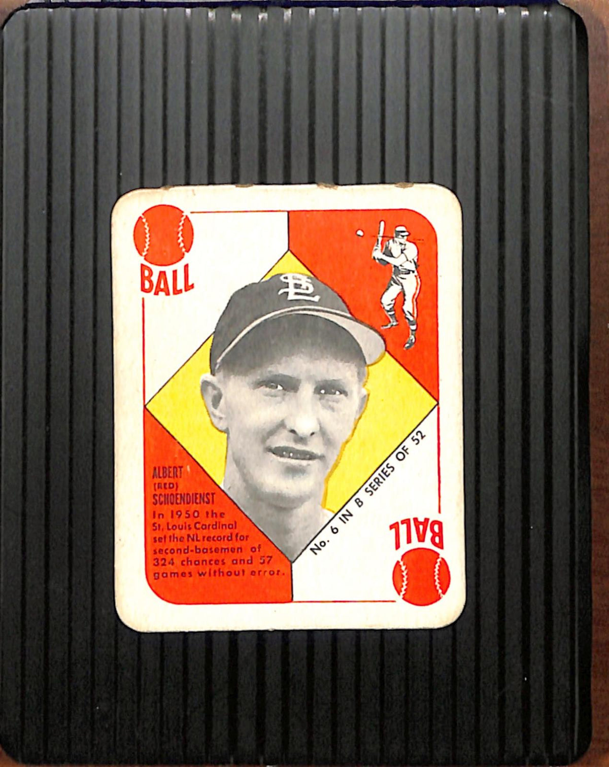 1951 Topps Blue Backs #6 Red Schoendienst Cardinals VG CS26018950