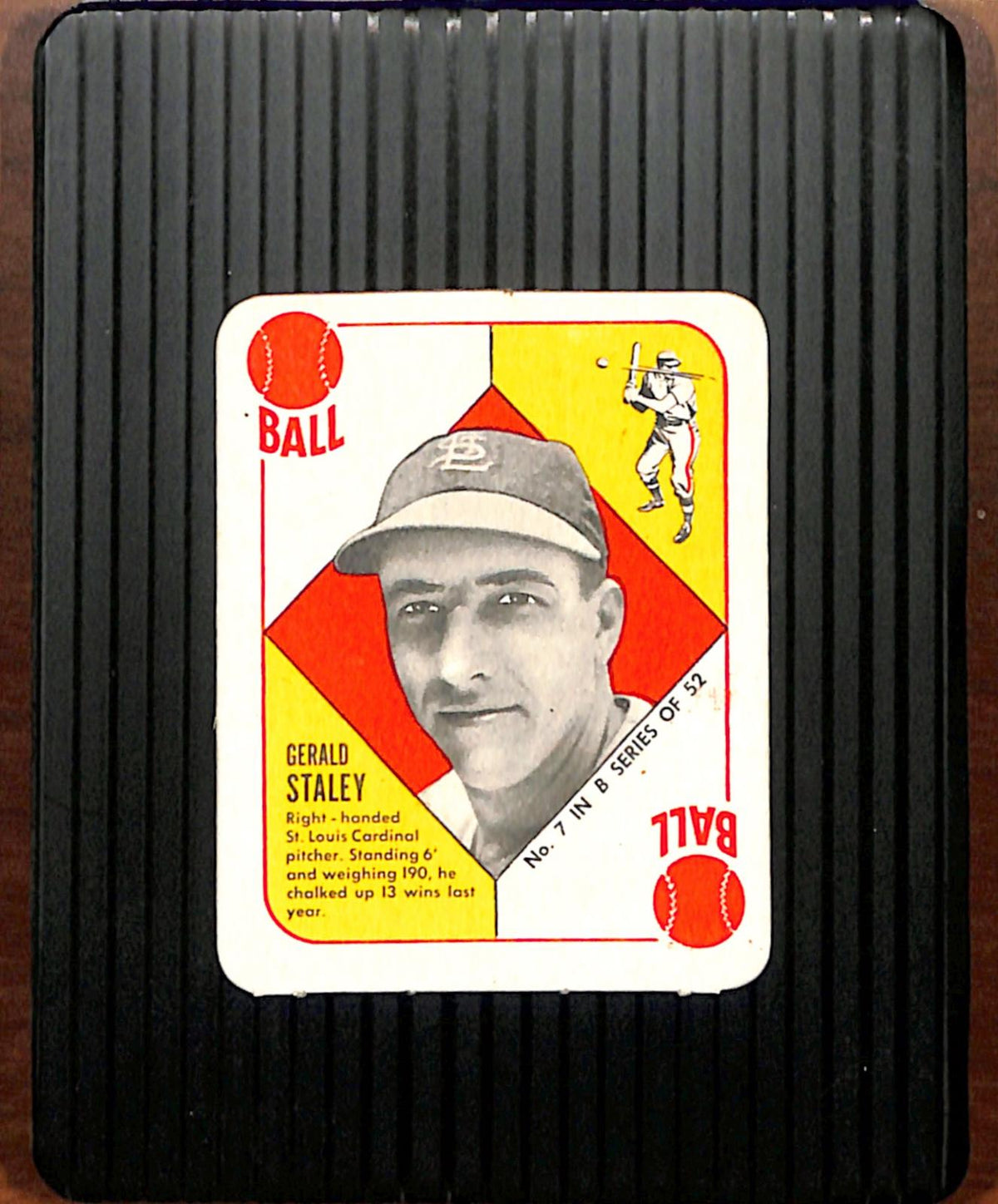 1951 Topps Blue Backs #7 Gerald Staley Cardinals VG CS26018951