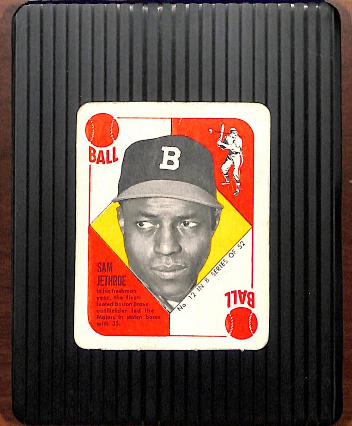 1951 Topps Blue Backs #12 Sam Jethroe Wrinkle VG CS26018956
