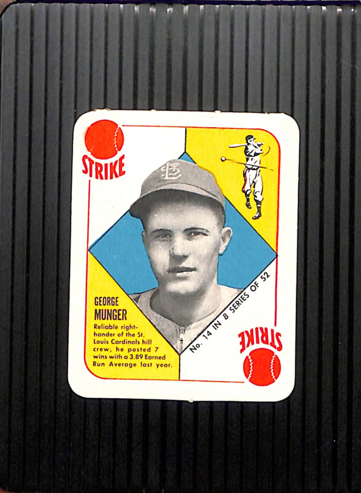 1951 Topps Blue Backs #14 Red Munger Cardinals VG CS26018958