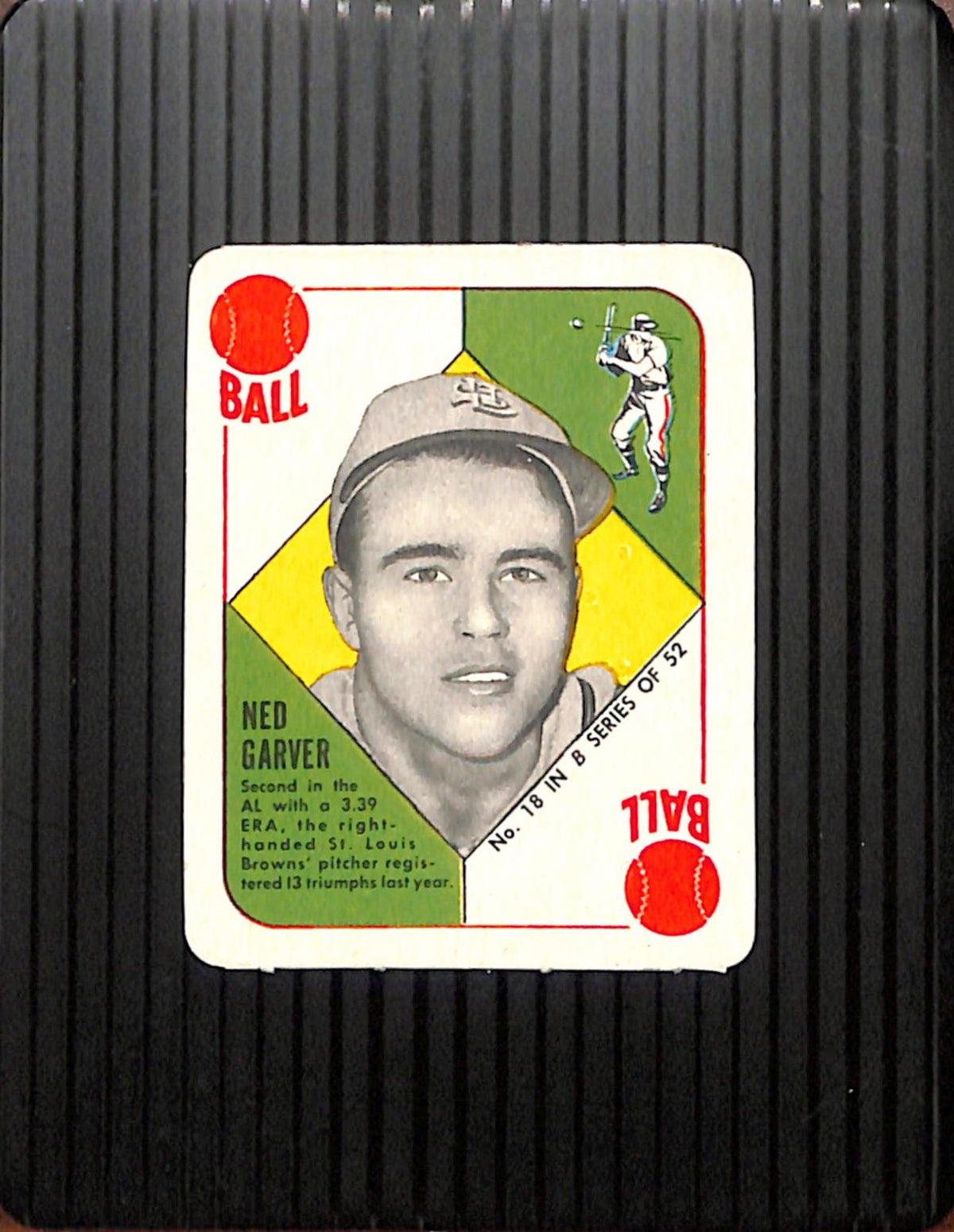 1951 Topps Blue Backs #18 Ned Garver wrinkle VG CS26018962