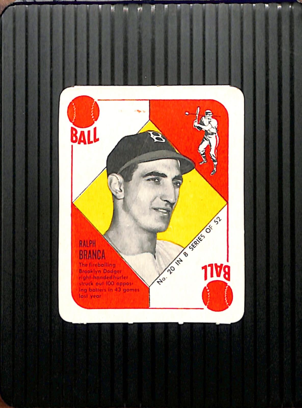 1951 Topps Blue Backs #20 Ralph Branca Dodgers EX CS26018964