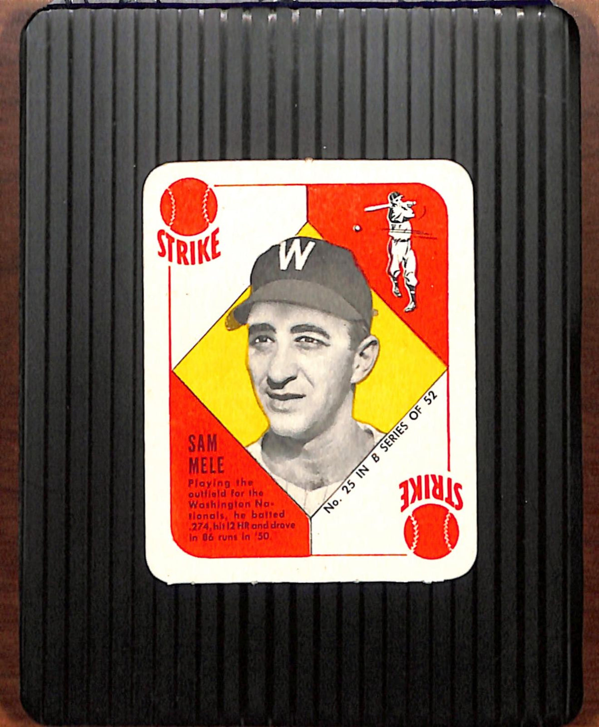 1951 Topps Blue Backs #25 Sam Mele Senators VG CS26018969