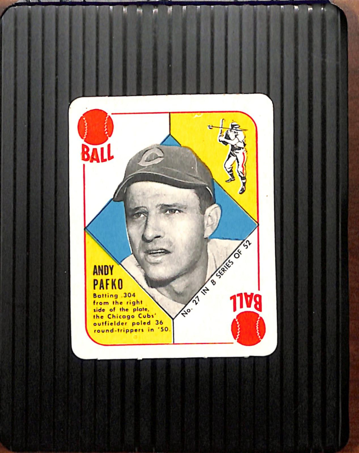 1951 Topps Blue Backs #27 Andy Pafko Cubs EX CS26018971