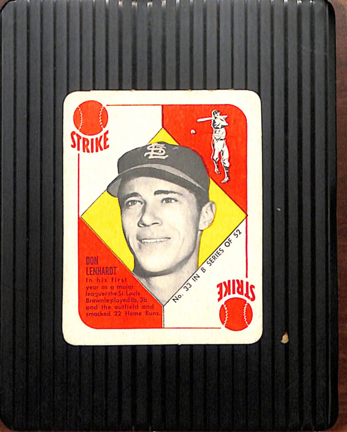1951 Topps Blue Backs #33 Don Lenhardt wrinkle VG CS26018977