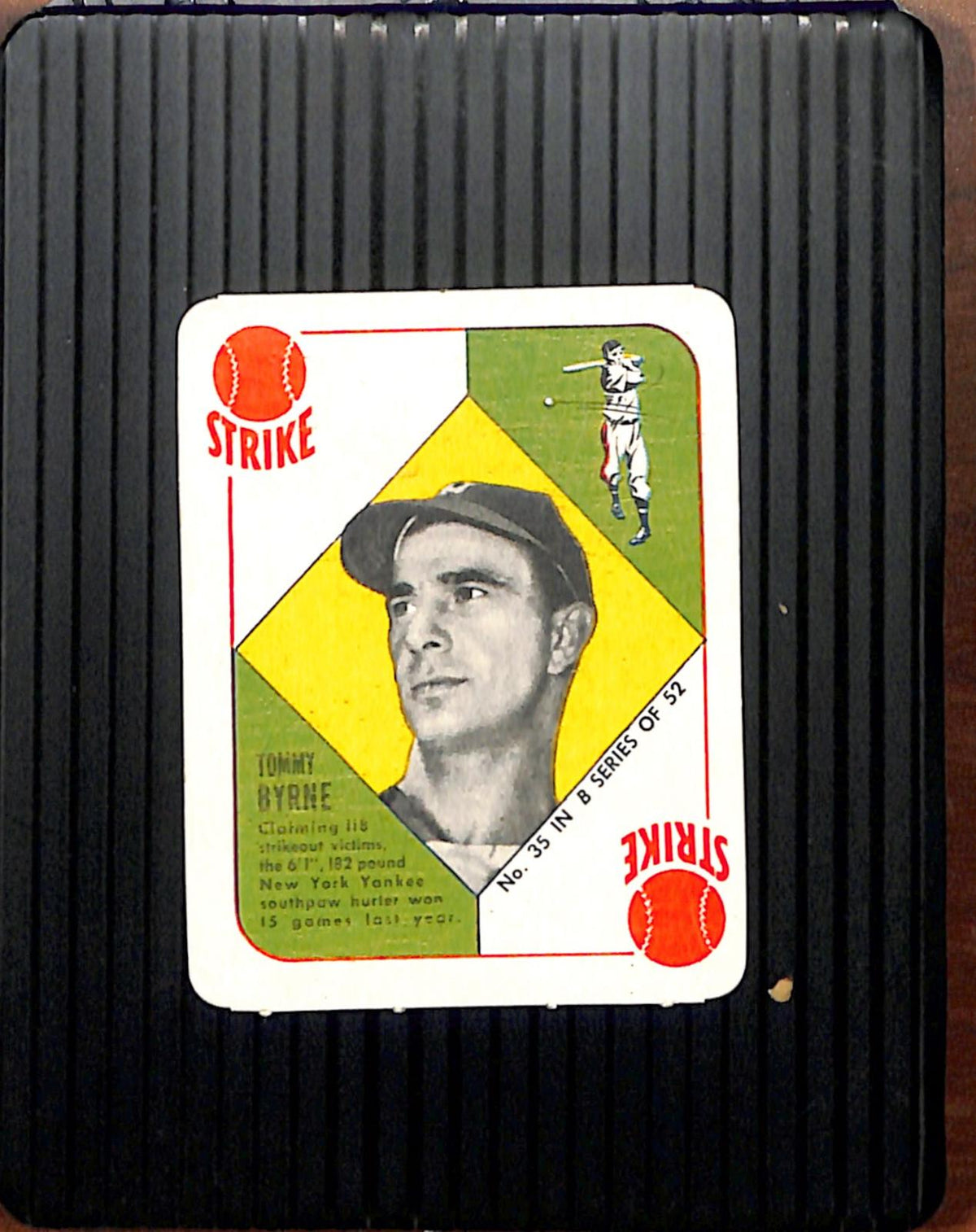 1951 Topps Blue Backs #35 Tommy Byrne Yankees EX CS26018979