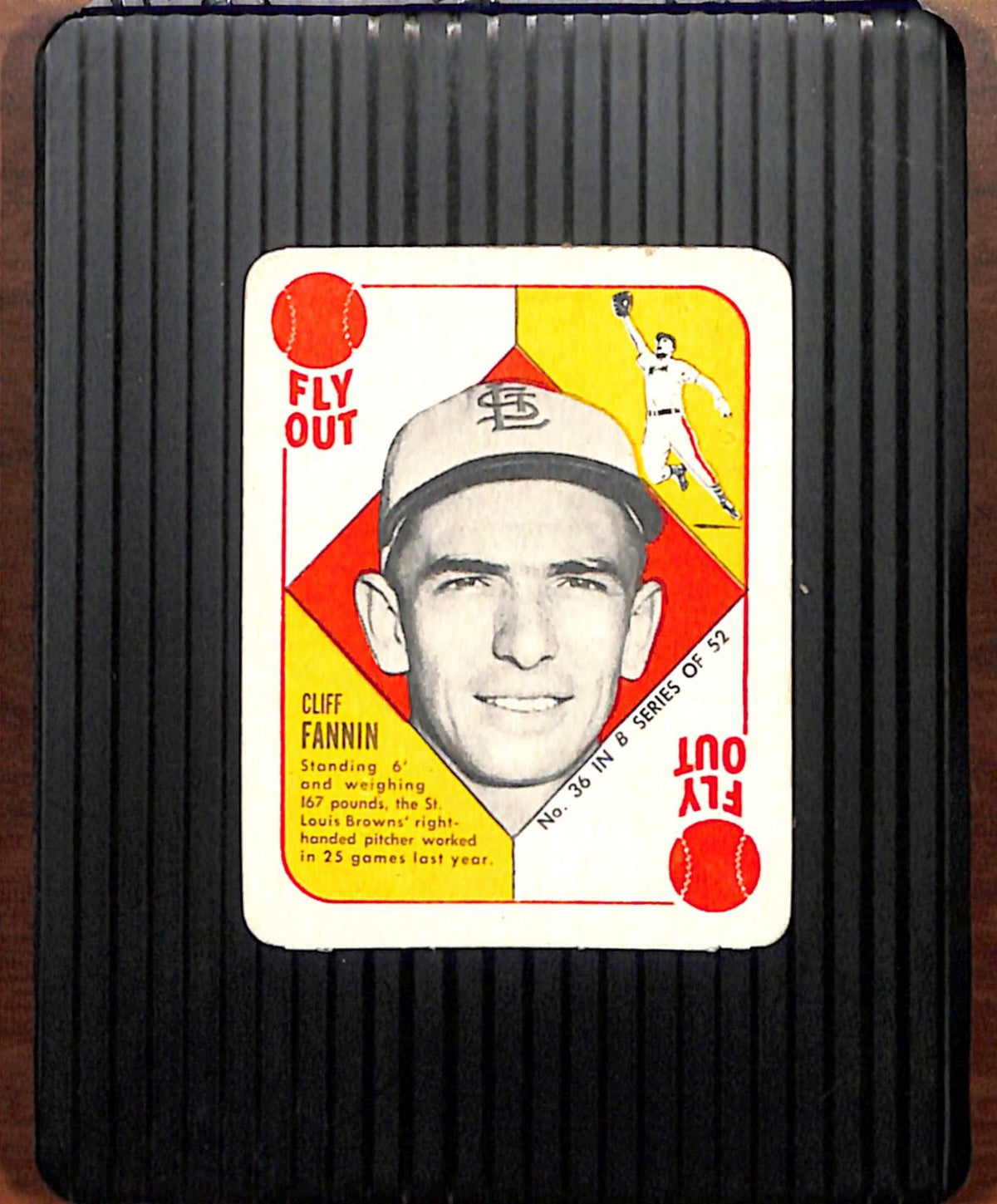 1951 Topps Blue Backs #36 Cliff Fannin Browns VG CS26018980