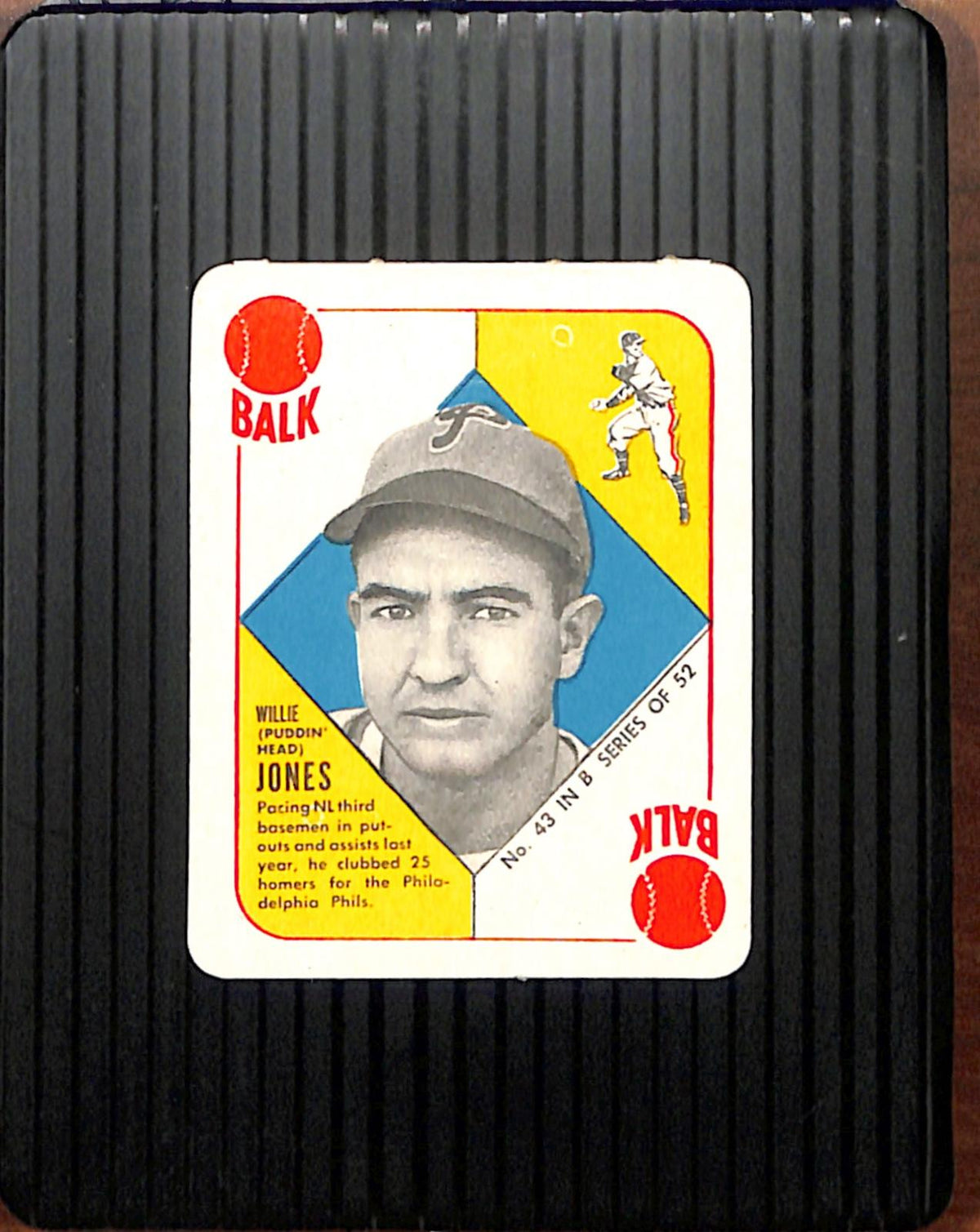 1951 Topps Blue Backs #43 Willie Jones Phillies VG CS26018987