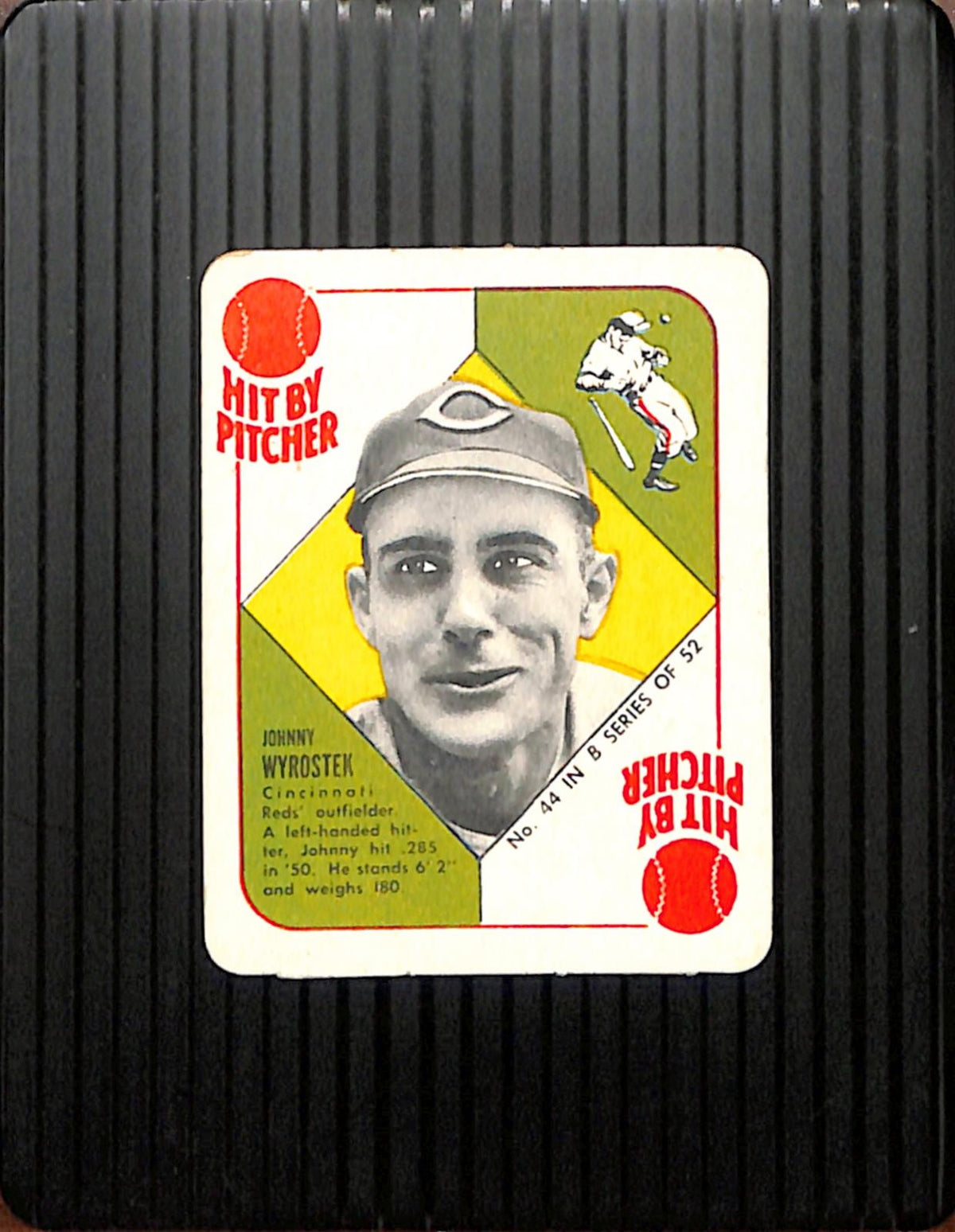 1951 Topps Blue Backs #44 Johnny Wyrostek Reds VG CS26018988