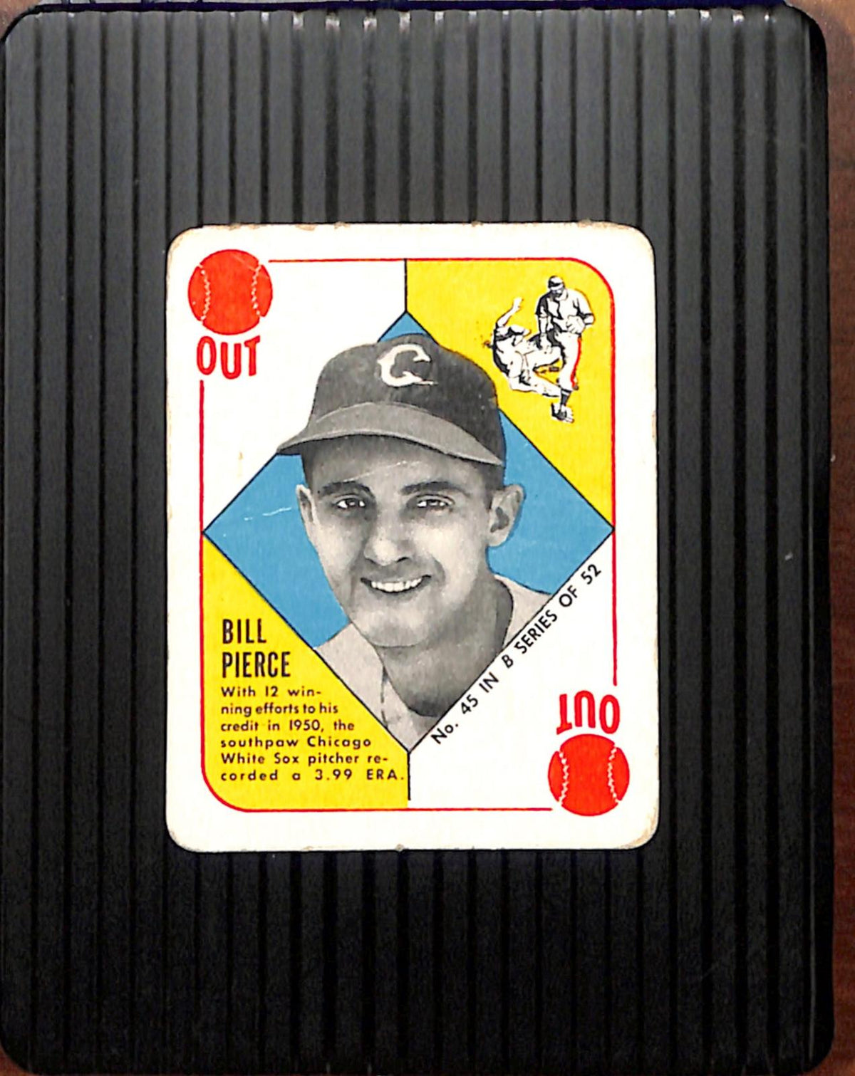 1951 Topps Blue Backs #45 Bill Pierce wrinkle VG CS26018989