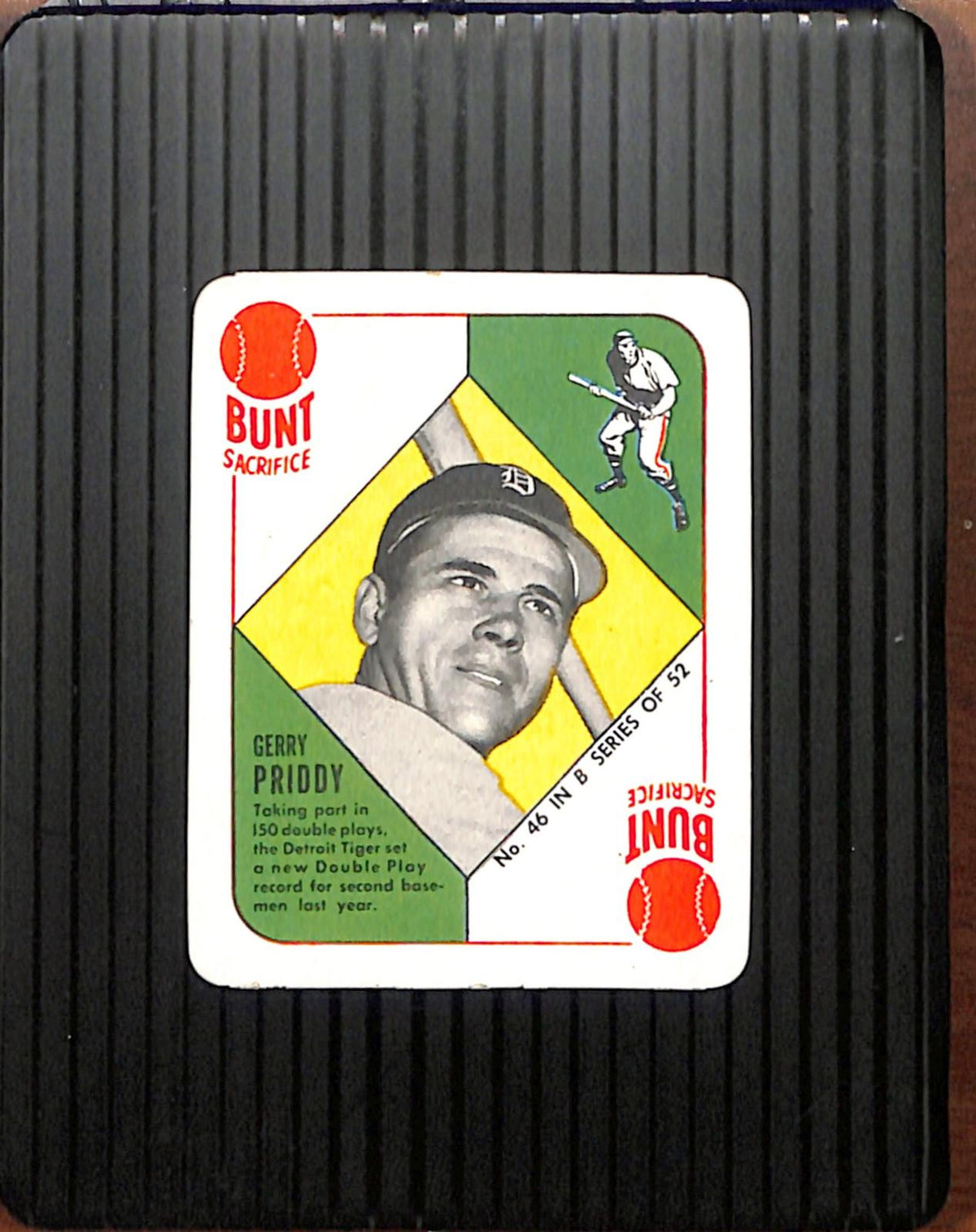 1951 Topps Blue Backs #46 Jerry Priddy Tigers EX CS26018990