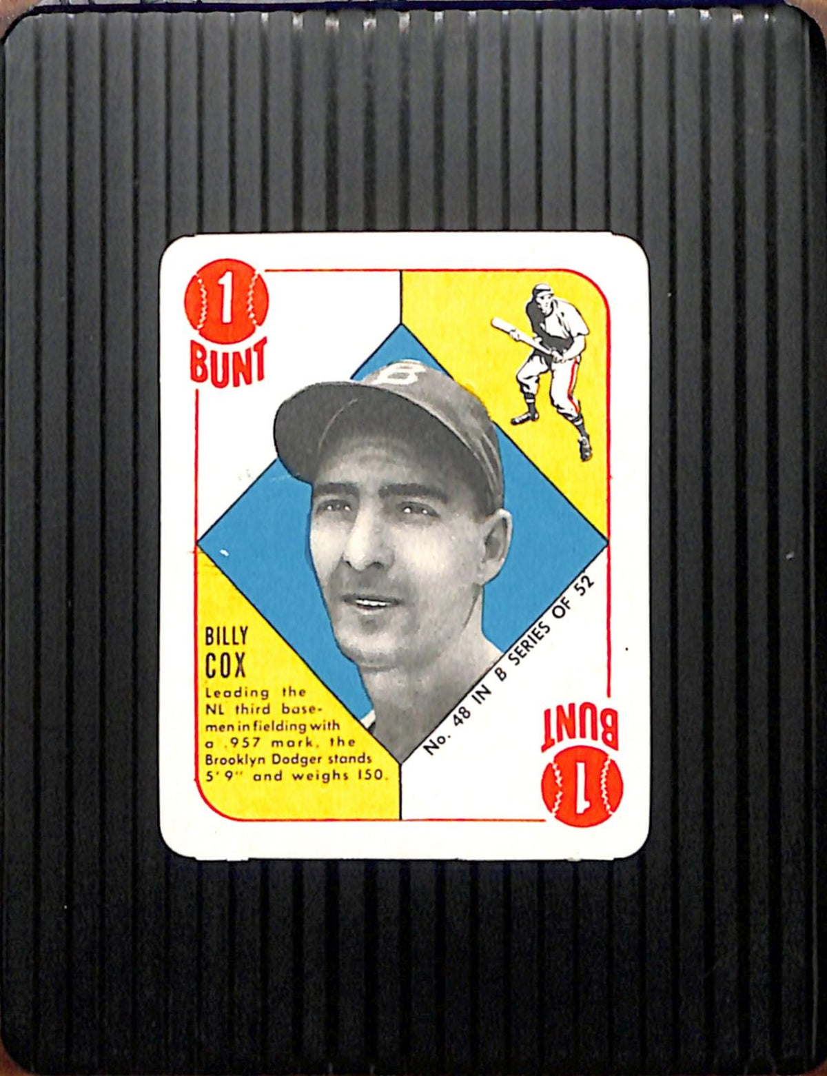 1951 Topps Blue Backs #48 Billy Cox Dodgers EX CS26018992