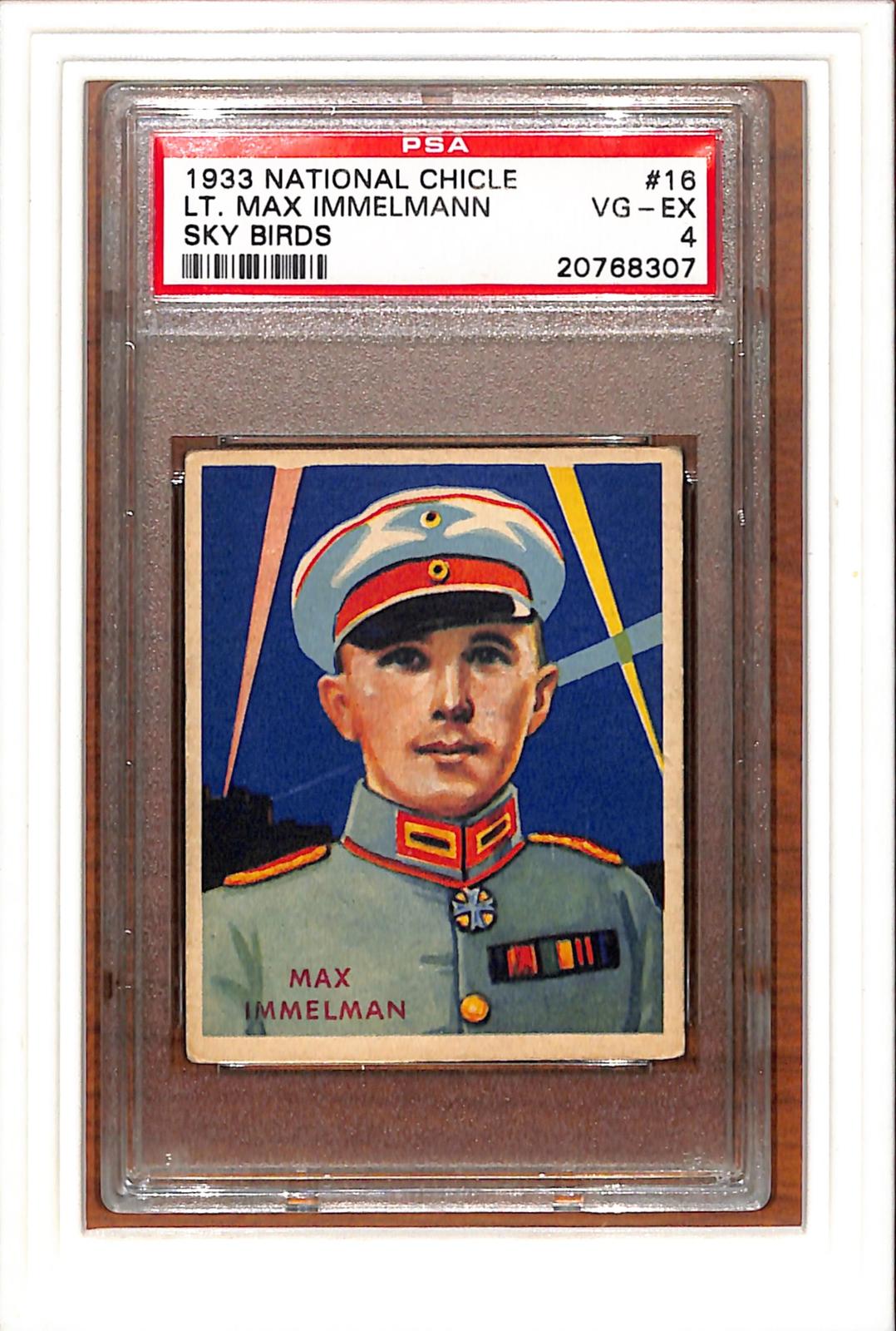 1933 National Chicle Sky Birds #16 Lt. Max Immelmann Sky Birds PSA 4