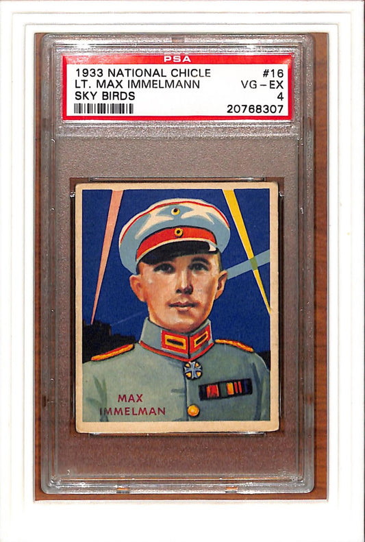 1933 National Chicle Sky Birds #16 Lt. Max Immelmann Sky Birds PSA 4
