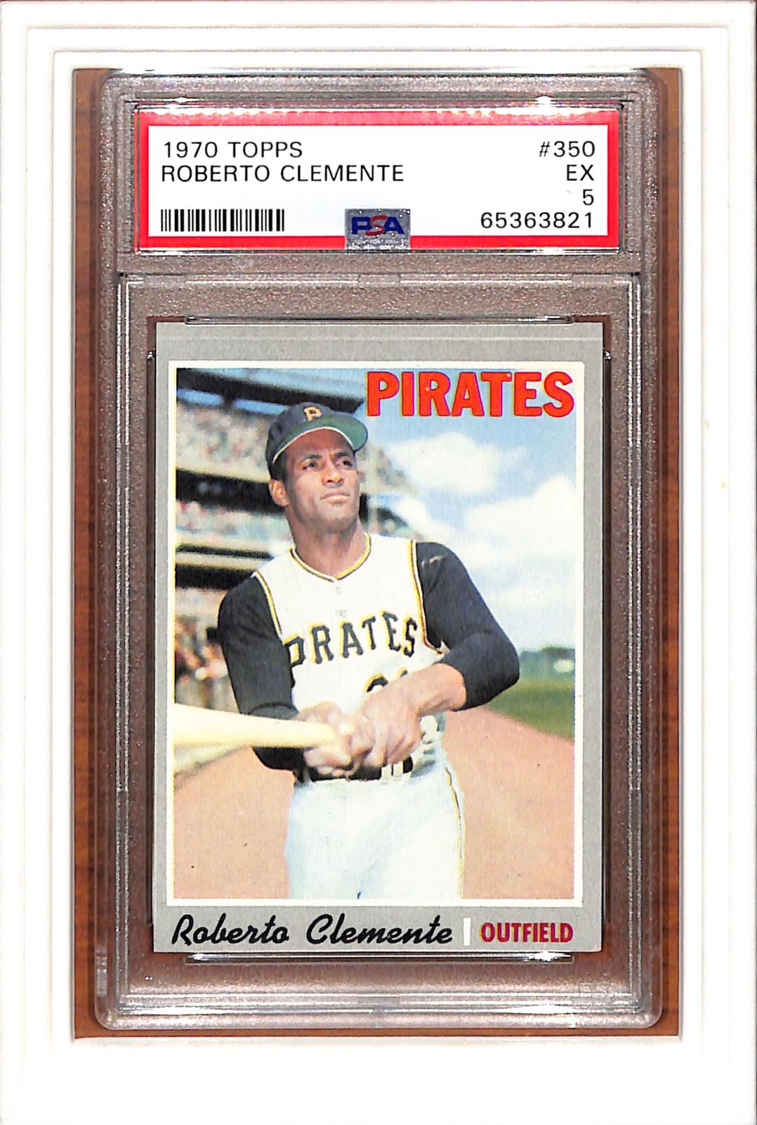 1970 Topps #350 Roberto Clemente PSA 5 SN 65363821