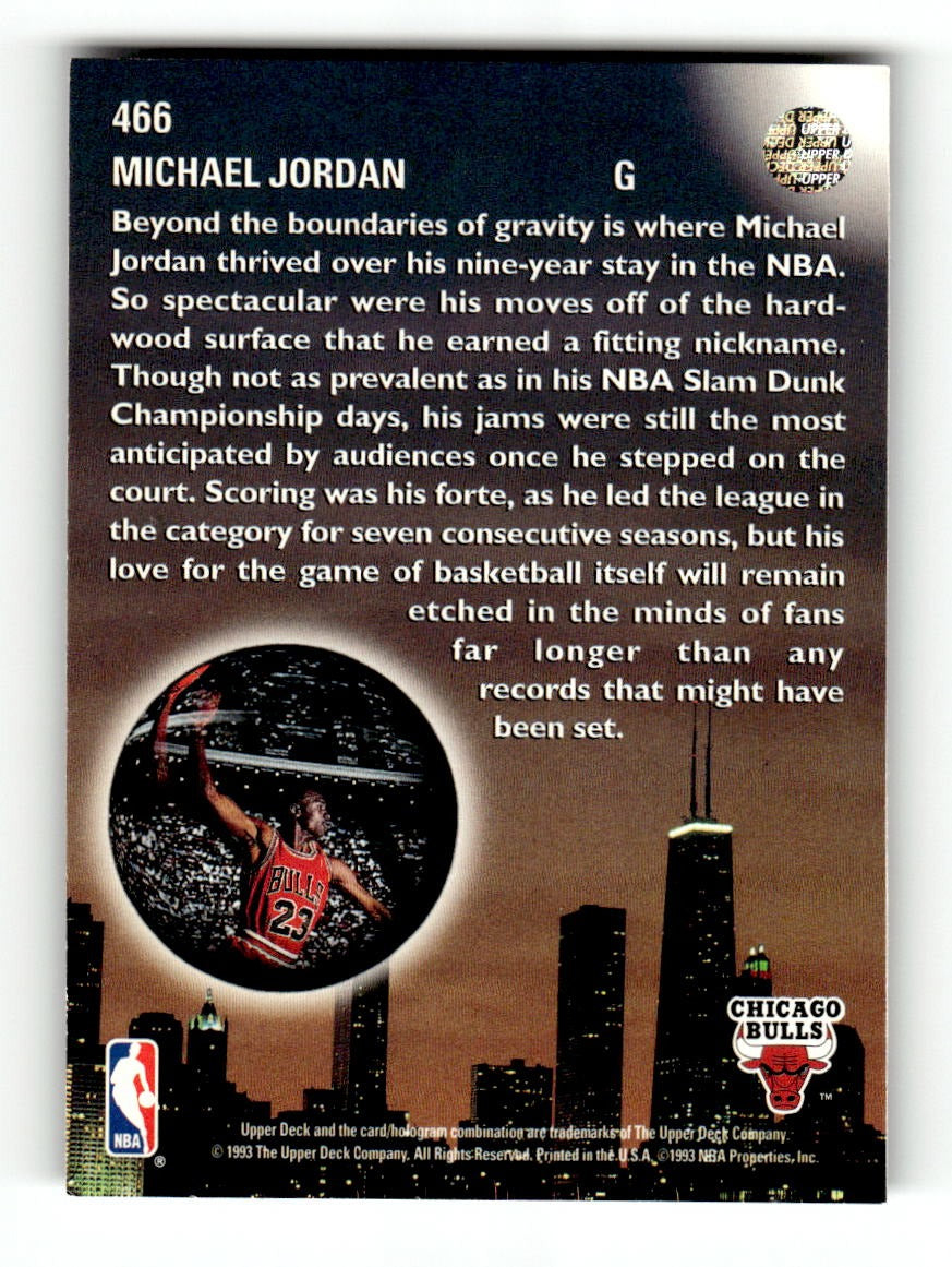 1993-94 Upper Deck #466 Michael Jordan Bulls EXMT CS26019123