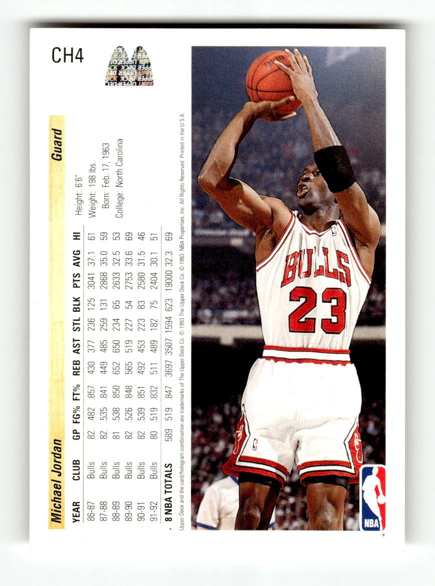 1992-93 Upper Deck McDonald's #CH4 Michael Jordan Bulls EXMT CS26019131