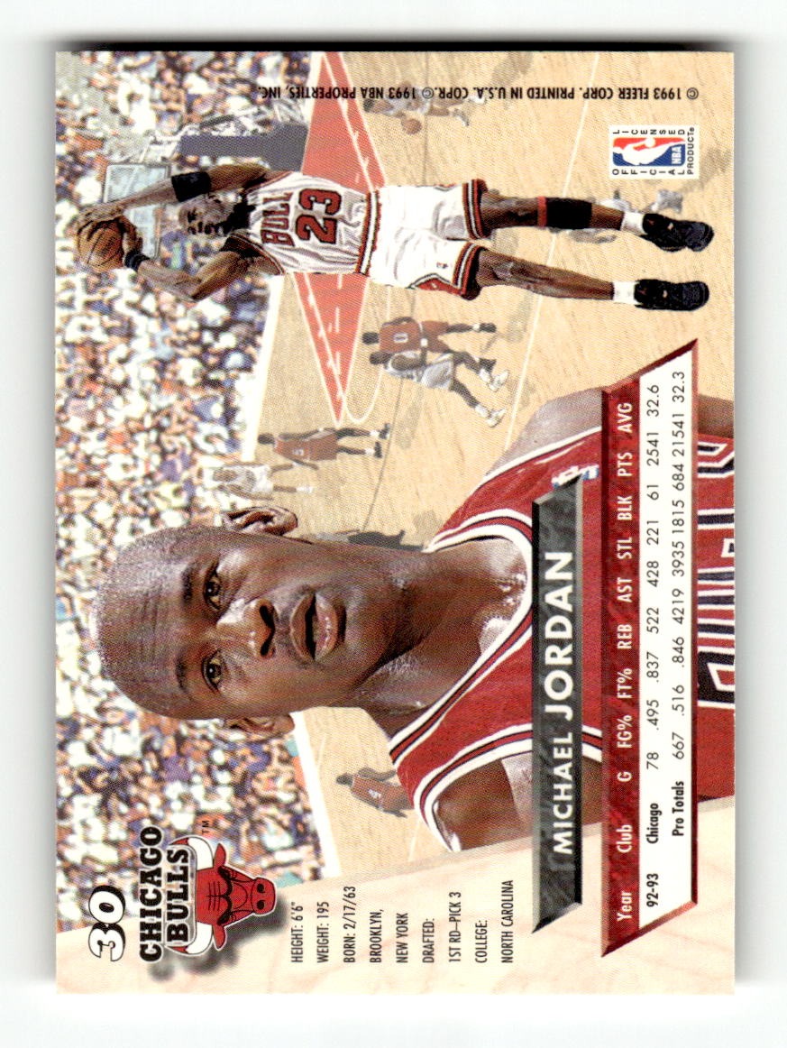 1993-94 Ultra #30 Michael Jordan Bulls EXMT CS26019145