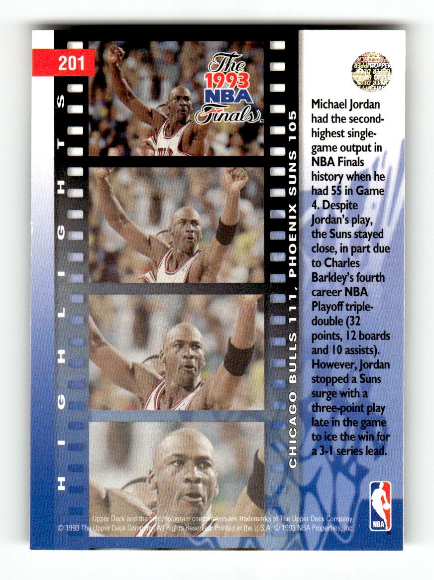 1993-94 Upper Deck #201 Michael Jordan Bulls EXMT CS26019151