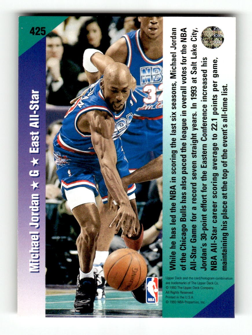 1992-93 Upper Deck #425 Michael Jordan Bulls EXMT CS26019154