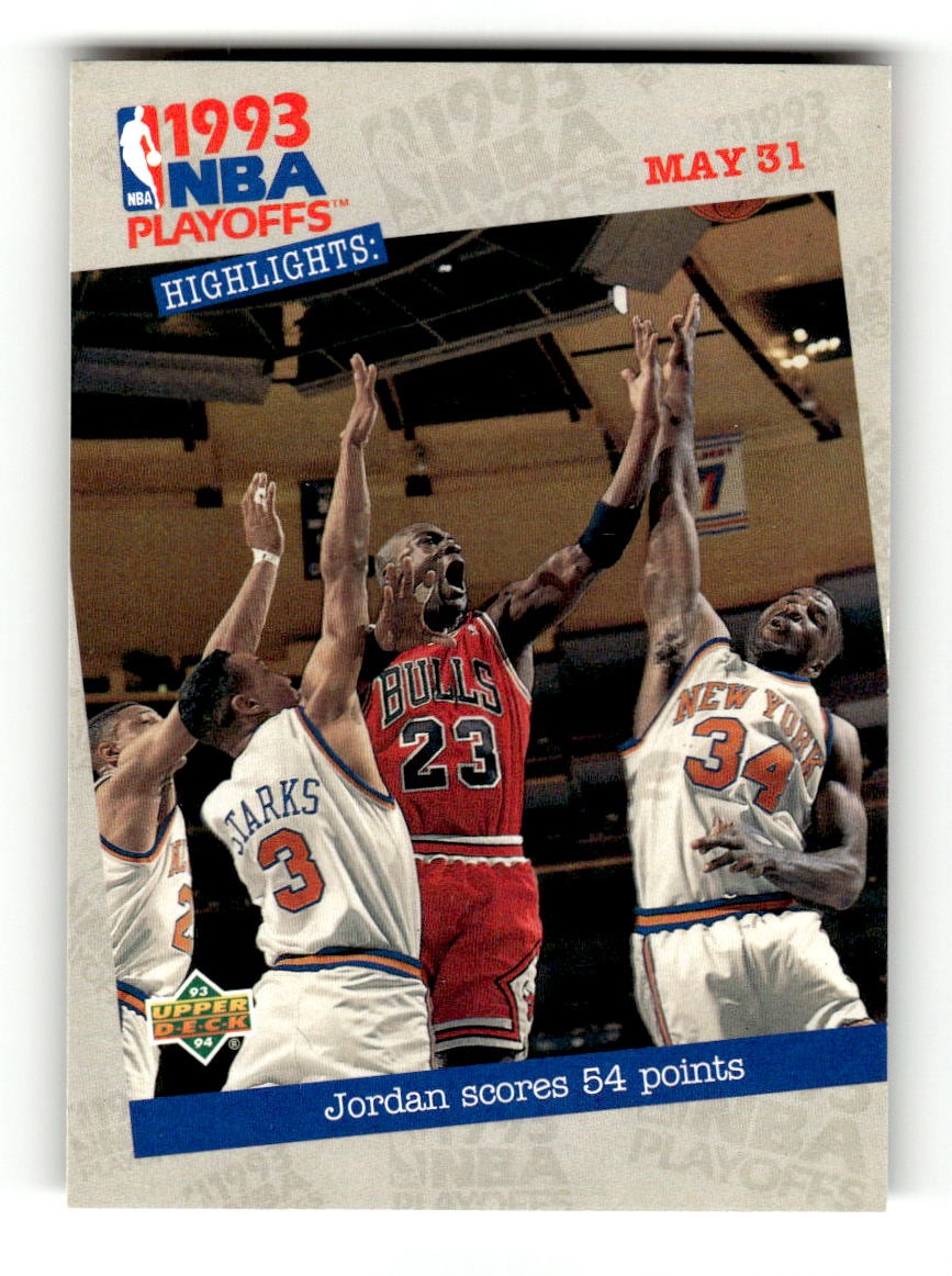 1993-94 Upper Deck #193 Jordan Scores 54 Points Bulls EXMT CS26019165
