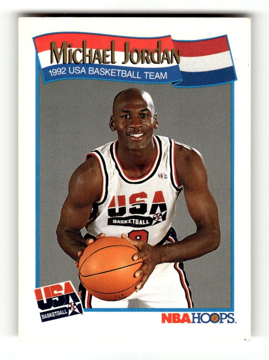 1991-92 Hoops #579 Michael Jordan USA EXMT CS26019178