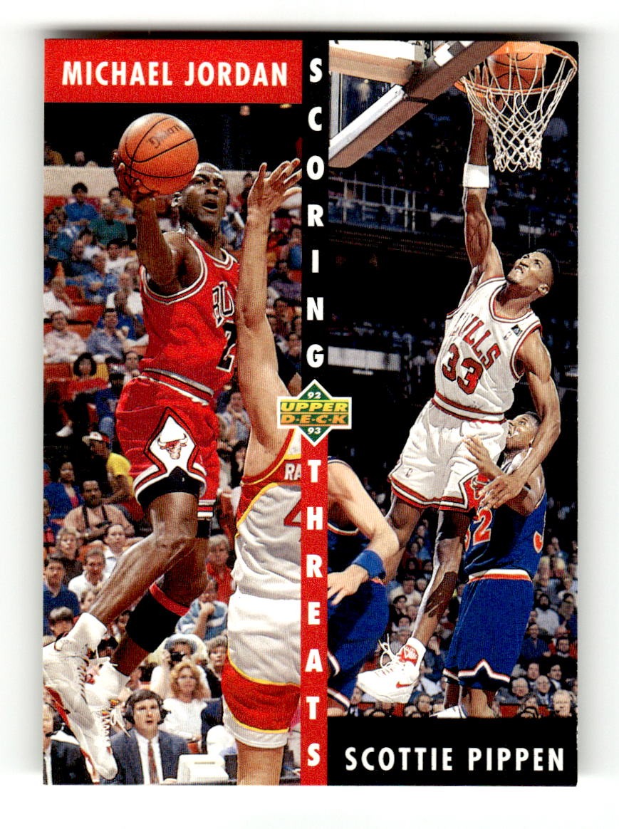 1992-93 Upper Deck #62 Michael Jordan / Scottie Pippen Bulls EXMT CS26019187