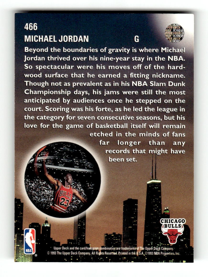 1993-94 Upper Deck #466 Michael Jordan Bulls EXMT CS26019193