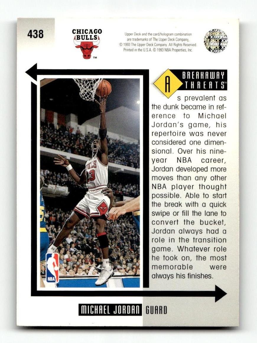 1993-94 Upper Deck #438 Michael Jordan Bulls EXMT CS26019197